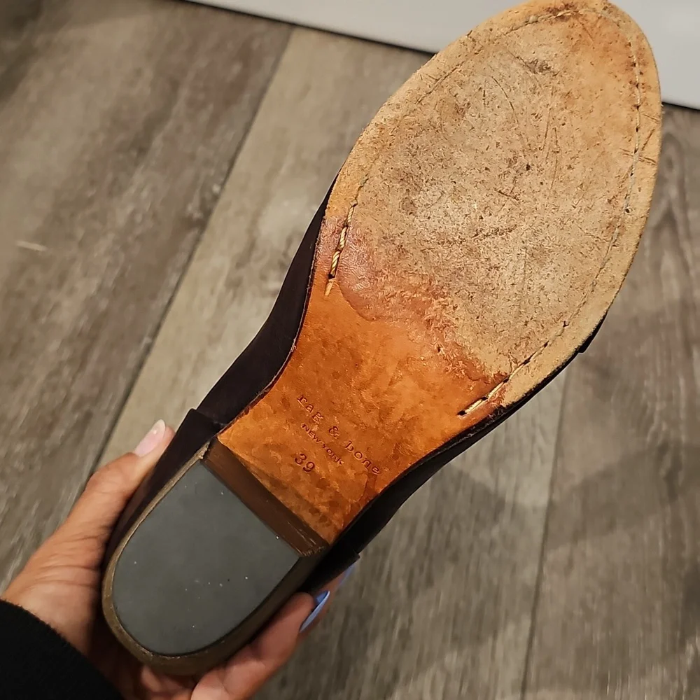 RAG & BONE 39 Brown Leather Newbury Booties as seen on Taylor Swift